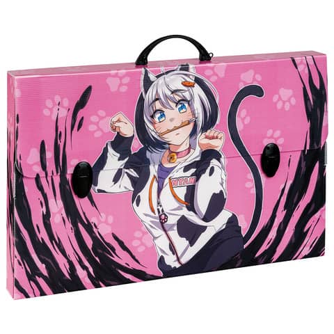 Valigetta in PPL Favorit con stampa Manga - 56,5x36,5x5,5 cm - soggetti assortiti - 400182745